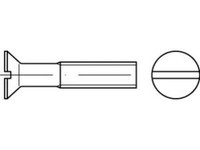 200 X Senkschrauben Mit Schlitz Din 963 Messing M 5 X 30, Cab Fastening