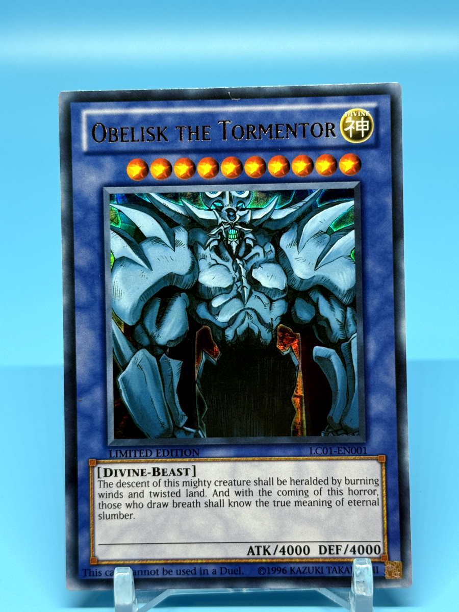 1996 YU-GI-OH! GBI-002 Obelisk the Tormentor Ultra Rare with Blue