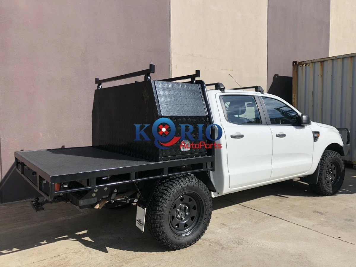 Aluminium Canopy Toolbox UTE TRUCK Tool Box 2 Ladder Racks 1780
