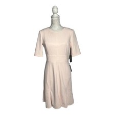 Vince Camuto Women Size 8 Light Pink Short Sleeve Sheath Dress New