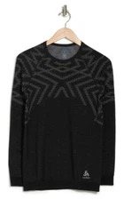 ODLO NATURAL + KINSHIP WARM LONG-SLEEVE BASE LAYER TOP ODL002G Medium M