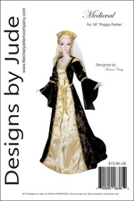 Medieval Doll Clothes Sewing Pattern for 16" Poppy Parker Dolls Integrity