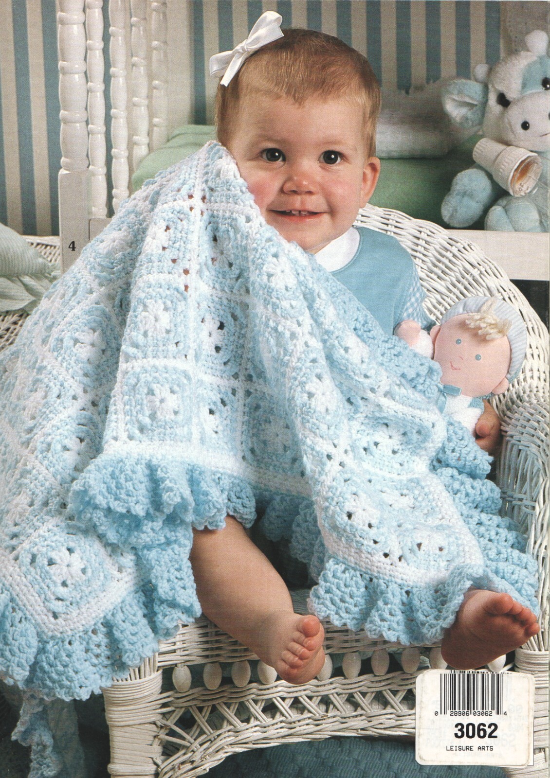 SWEET LITTLE RUFFLES - 6 crocheted baby afghans - Leisure Arts - 3062 ...