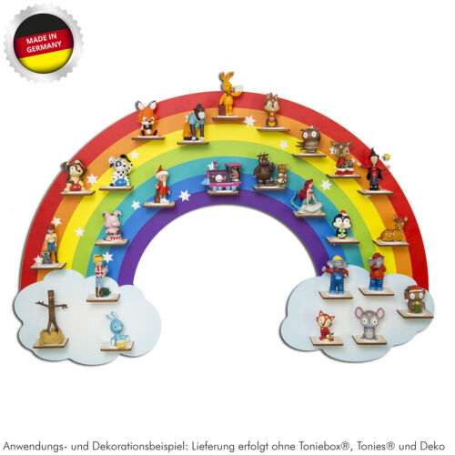 Tonieboxregal Regenbogen für Toniebox® und Tonies® oder Musikbox - magnetisch