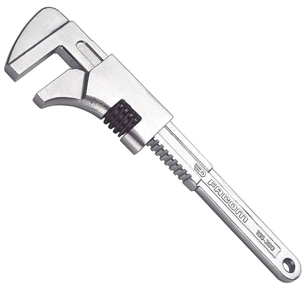 Facom 105.375 Monkey Adjustable Wrench Maximum Jaw Opening of 80