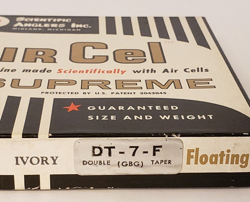 Vintage Air Cel Fly Fishing Line DT-7-F GBG Double Taper IVORY (NEW IN BOX) - Picture 5 of 14