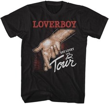 Vintage Loverboy Get Lucky 82' Tour Cotton Black S-234XL Unisex Shirt CM189