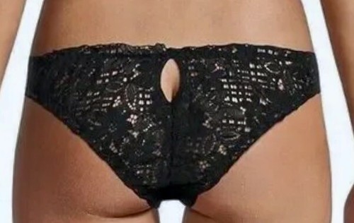 INTIMATELY FREE PEOPLE Made You Look Black Lace Bikini Panty Womens M L 7 XL 8 - Picture 2 of 10