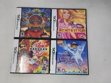 LOT-Bakugan, Chaotic: Shadow Warriors, Dora, & Barbie- *CASES & MANUALS ONLY*
