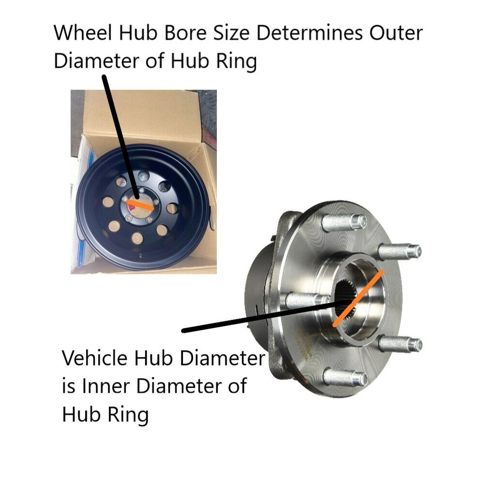 Set 4 Gorilla Hub Centering Rings 87mm Outer Dia78.10mm Inner Dia eBay