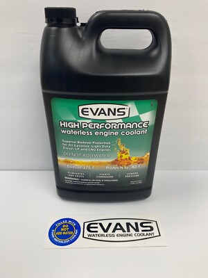 Evans High Performance Waterless Coolant EC53001 with Warning Sticker