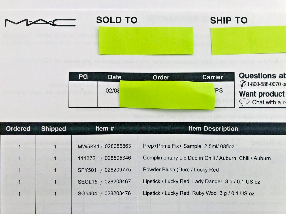NIB MAC Lucky Red Lunar New Year 7Pc Set ~ Blush Duo, Brush