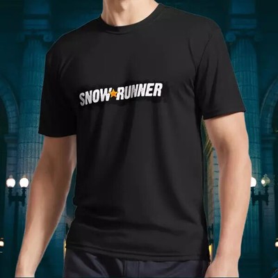 New Snowrunner Title Screen design Logo American T-Shirt Funny Size S to 5XL