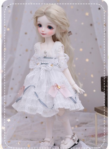 Bambola BJD 1/6 bambina bambole snodate viso trucco parrucche scarpe vestiti set completo giocattolo regalo - Foto 8 di 11