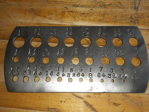 SCREW CHECKER DRILL BIT GAUGE 