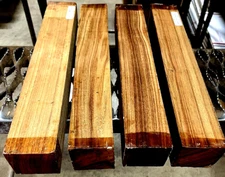 4 EXOTIC DRIED CANARYWOOD TURNING BLANKS LATHE TURNING WOOD LUMBER 2" X 2" X 12"