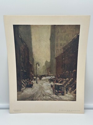 National Gallery Of Art Washington DC  Print #1342 Robert Henri NY Street Winter