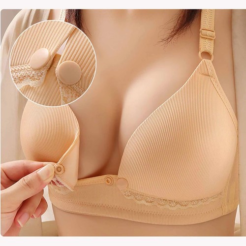 2025 NEW Maternity Nursing Bra Cotton Breastfeeding Bra Pregnant Women Underwear