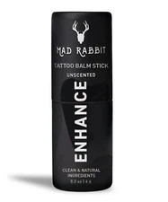 Mad Rabbit Enhance Tattoo Balm Stick-Tattoo Aftercare Brightener & Moisturizer,