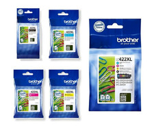 Genuine LC422XL Brother C/M/Y/K Ink Cartridges Brother MFC-J5340DW Printer Lot