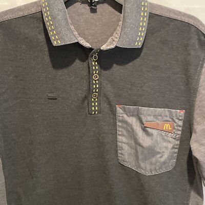 McDonalds Timeless Elements Mens Small Polo Shirt Employee Uniform