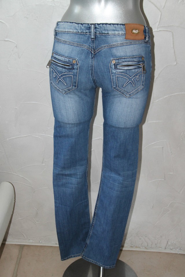 Jeans Slim Fille Kaporal - Modèle Tessa - Taille 14 Ans - Bleu Clair - Occasion Excellent état