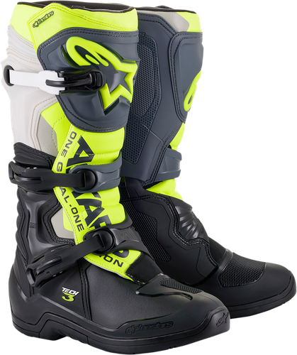 Yellow Fluorescent Tech 3 Boots | eBay