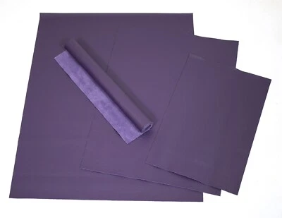 LEDERVERSAND BERLIN Lederstück Nappaleder lila violett 1,0-1,2 mm 30x20 cm Glattleder Rindsleder w19