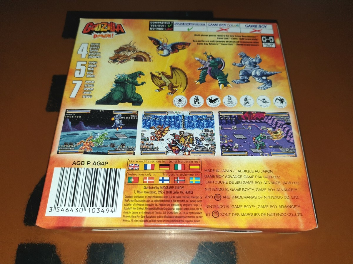 New: Godzilla Domination! for Nintendo Game Boy Advance