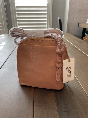 HOBO Nash Crossbody In Pebbled Leather - Cork - NEW W/ TAGS Retails $168