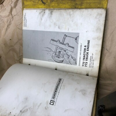 CAT CATERPILLAR   ROCK TRUCK 772 773  SERVICE MANUAL 80S 63G USED