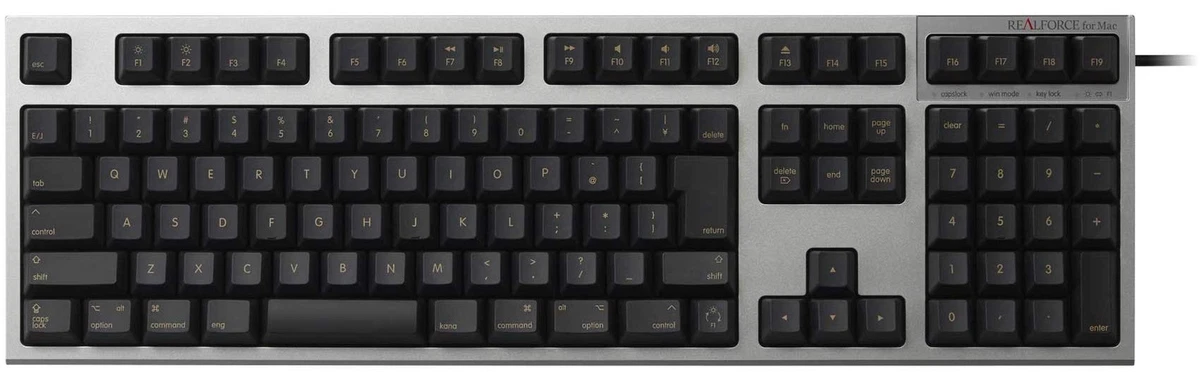 Topre R2-JPVM-BK REALFORCE R2 for MAC Japanese Full Keyboard Black
