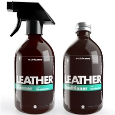 Dirtbusters Leather Cleaner & Conditioner Kit Deep Clean, Deodorise & Condition