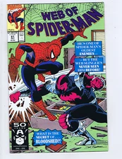 Web of Spider-Man #81 Marvel 1991  Living in Fear