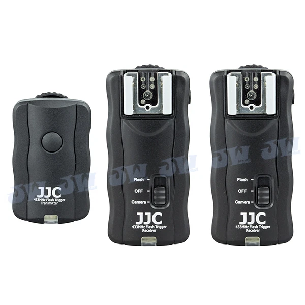 Ricevitore JJC*2 telecomando wireless e trigger flash per Canon Nikon Speedlite