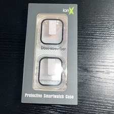 41 M Tempered Glass Smart watch case - Clear And Black Lining