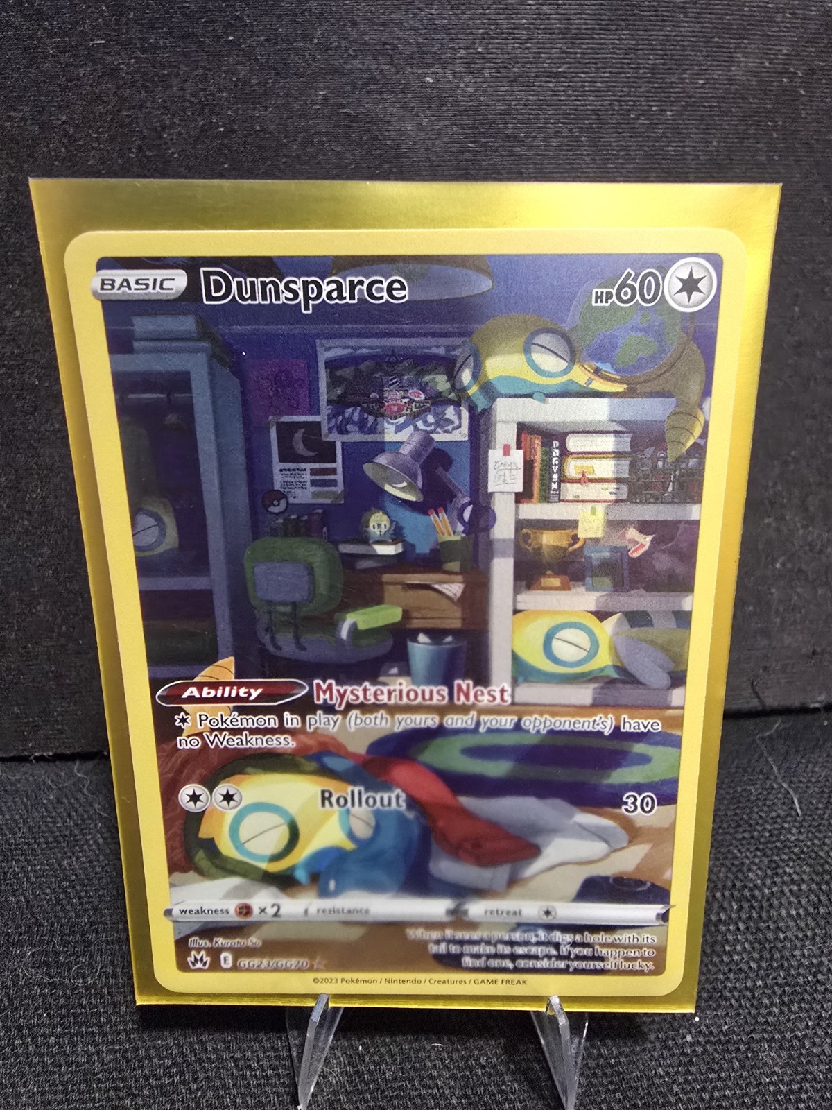 Pokémon Dunsparce GG23/GG70 SWSH: Crown Zenith: Galarian Gallery Holo LP