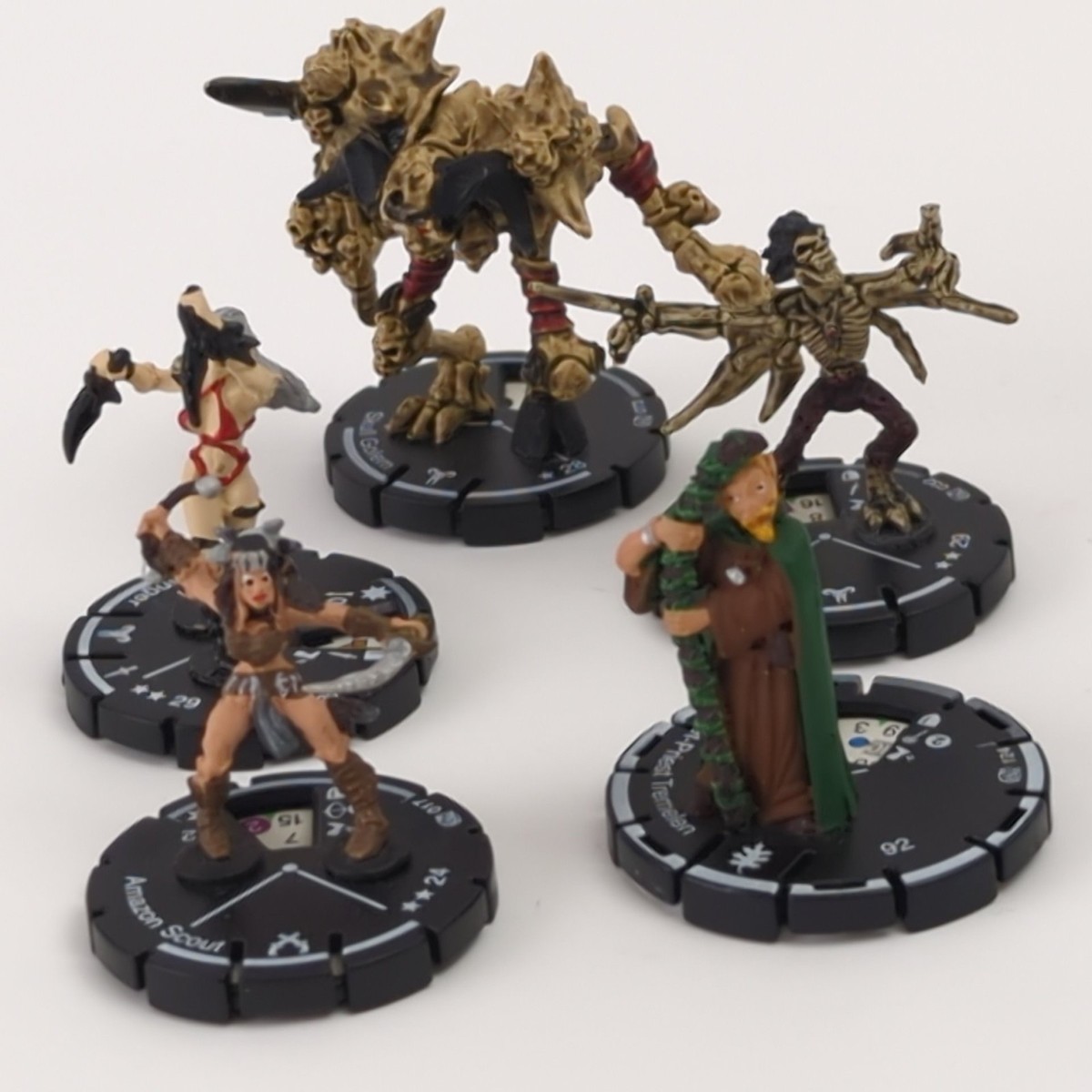 5 Mage Knight 2.0 Mixed Lot: #017, #029, #032, #073, #124; Wizkids