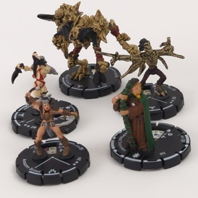 5 Mage Knight 2.0 Mixed Lot: #017, #029, #032, #073, #124; Wizkids