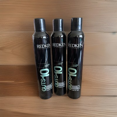 Redken Guts 10 Volume Spray Foam Spray-Mousse 10.58 oz Lot Of THREE NEW