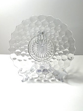 Vintage ANCHOR HOCKING -Bubble Clear- Glass 9 7/8" Dinner Plate