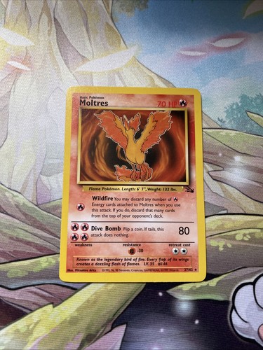 Pokemon Tcg Moltres - Fossil Non-holo - 27/62 - LP Unlimited