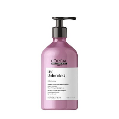 Loreal Serie Expert Liss Unlimited Prokeratin Shampoo With Pump 16.9 oz