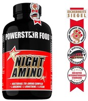 Powerstar Food Night Amino – Arginin Ornithin Lysin, 180 Kapseln
