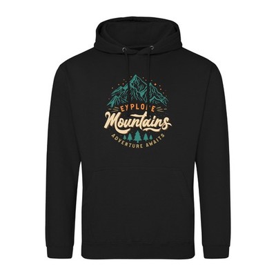 Unisex Hoodie Explore Mountains Adventure Awaits Geschenkidee Explore Mountains 