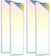 4-pack 1x4ft Led Flat Panel Light Surface Mount 24w30w40w 4980lm Dimmable 5c