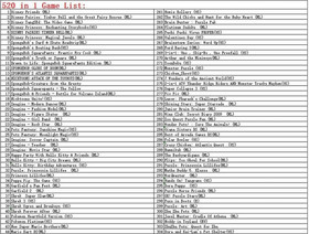 520 in 1 MULTI CART Super Combo Video Games Cartridge Card Cart for DS NDS 3DS X