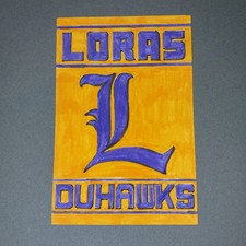 Loras Duhawks IA Iowa 4x6 Scrapbook Collage Art Artwork