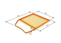Luftfilter Bosch F 026 400 148 Filtereinsatz FüR BMW E88 E90 E91 E93 Z4 E82 E92