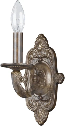Elegant Venetian Bronze Sconce - Paris Market 1 Light Fixture - Picture 1 of 3